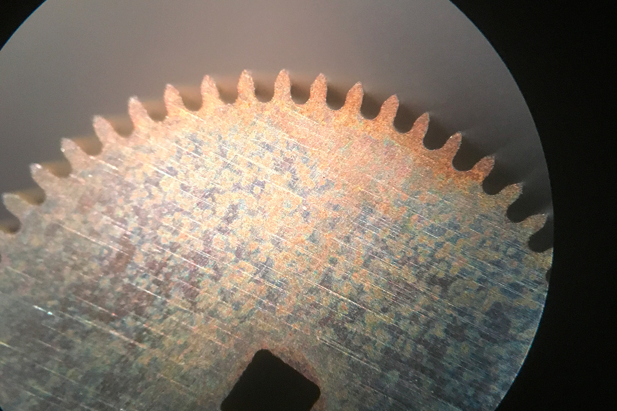 Engrenage découpé par électroérosion